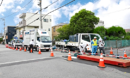 蕨市でチューブテックスR工法での実施工